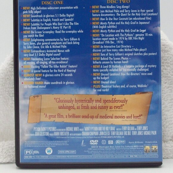 Monty Python - The Holy Grail DVD - Cleese Graham Chapman Idle Gilliam 2001 - Picture 5 of 9